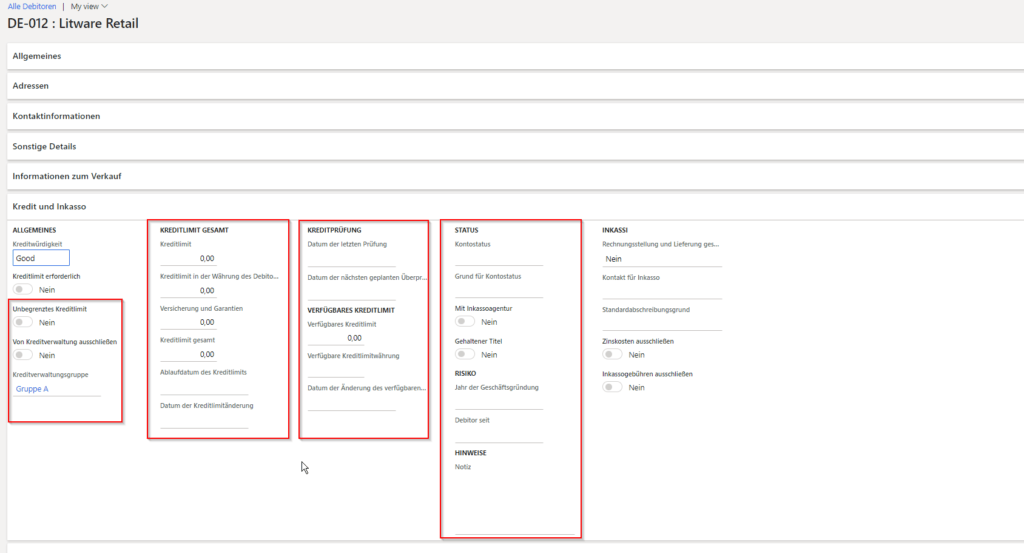 neues microsoft business application news august einblick erweiterte kreditverwaltung 1