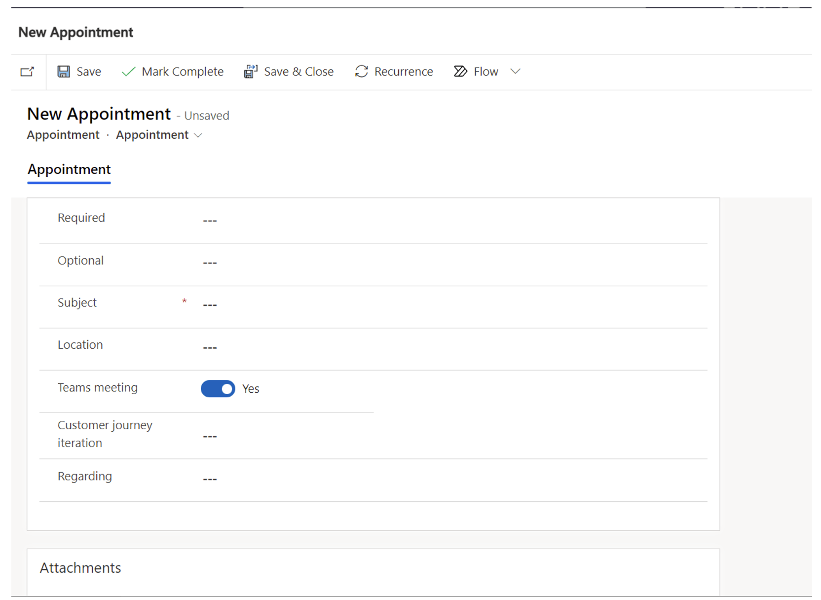 Fig 4: Create and join Teams meetings from in-app Appointments